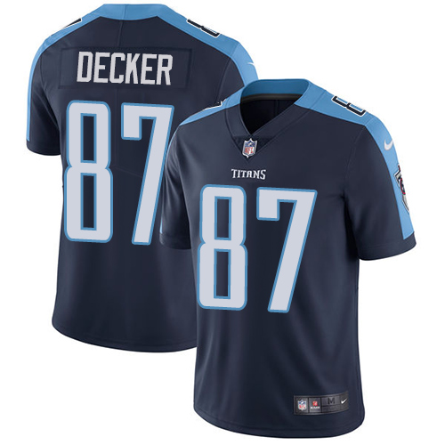 Nike Titans #87 Eric Decker Navy Blue Alternate Mens Stitched NFL Vapor Untouchable Limited Jersey