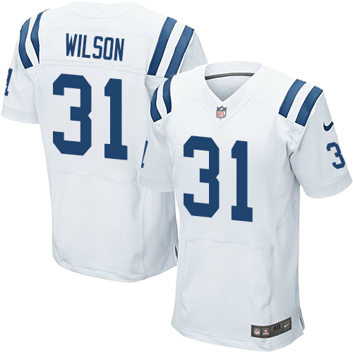 Nike Colts #31 Quincy Wilson White Mens Stitched NFL Elite Jersey