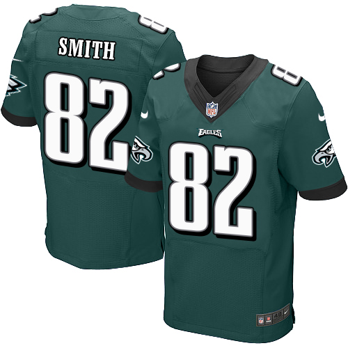 Nike Eagles #82 Torrey Smith Midnight Green Team Color Mens Stit