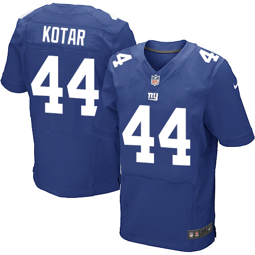 Nike Giants #44 Doug Kotar Royal Blue Team Color Mens Stitched NFL Elite Jersey