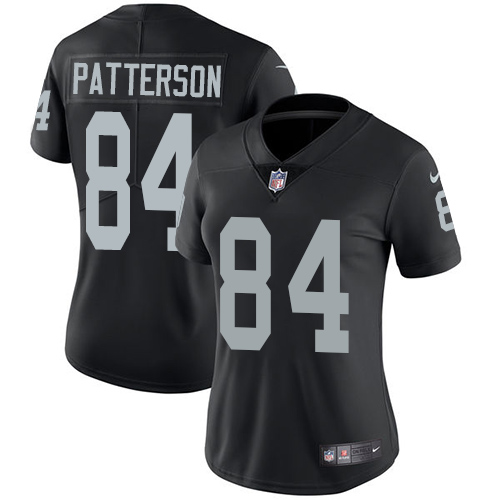 Nike Raiders #84 Cordarrelle Patterson Black Team Color Womens Stitched NFL Vapor Untouchable Limite