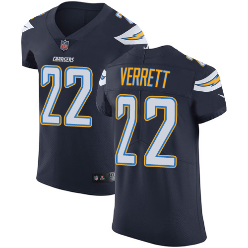 Nike Chargers #22 Jason Verrett Navy Blue Team Color Mens Stitched NFL Vapor Untouchable Elite Jerse