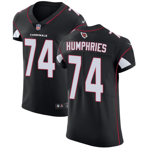 Nike Cardinals #74 D J Humphries Black Alternate Mens Stitched NFL Vapor Untouchable Elite Jersey