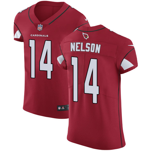 Nike Cardinals #14 J J Nelson Red Team Color Mens Stitched NFL Vapor Untouchable Elite Jersey