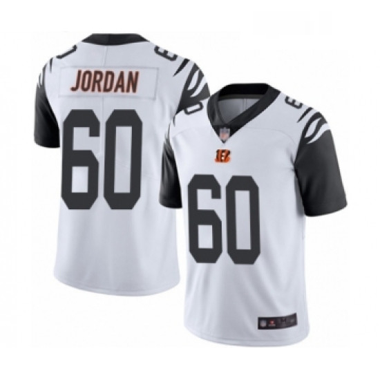 Youth Cincinnati Bengals 60 Michael Jordan Limited White Rush Vapor Untouchable Football Jersey