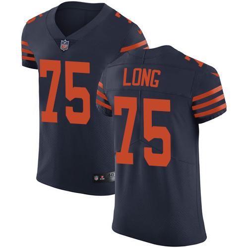 Nike Bears #75 Kyle Long Navy Blue Alternate Mens Stitched NFL Vapor Untouchable Elite Jersey