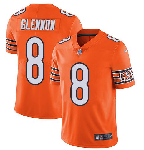 Nike Bears #8 Mike Glennon Orange Youth Stitched NFL Limited Rush Jersey