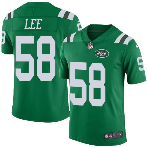 Nike Jets #58 Darron Lee Green Youth Stitched NFL Elite Rush Jersey