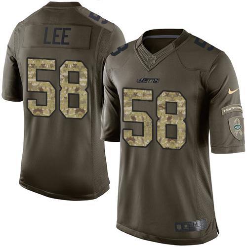 Nike Jets #58 Darron Lee Green Youth Stitched NFL Limited Salute to Service Jersey