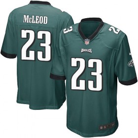 mens nike philadelphia eagles #23 rodney mcleod game midnight green team color nfl jersey