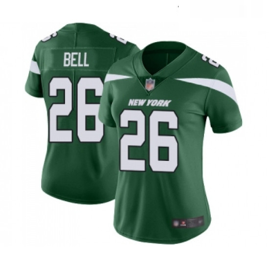 Womens New York Jets 26 Le Veon Bell Green Team Color Vapor Untouchable Limited Player Football Jers