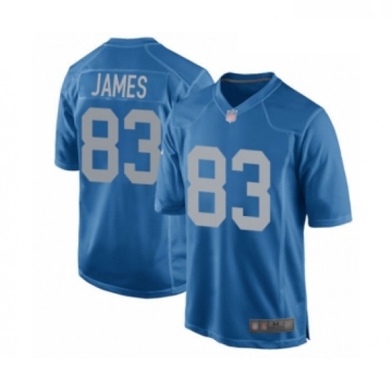 Men Detroit Lions 83 Jesse James Game Blue Alternate Football Jersey