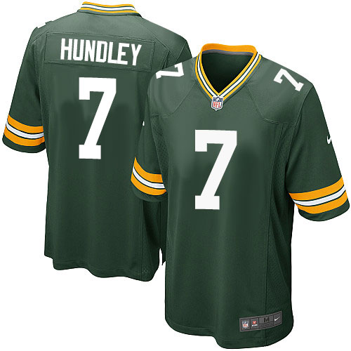 Nike Packers #7 Brett Hundley Mens Game Green Team Color NFL Jersey