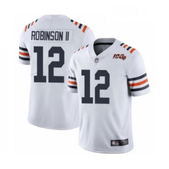 Youth Chicago Bears 12 Allen Robinson White 100th Season Limited Football Jersey