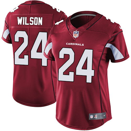 Womens Nike Cardinals #24 Adrian Wilson Red Team Color  Stitched NFL Vapor Untouchable Limited Jerse