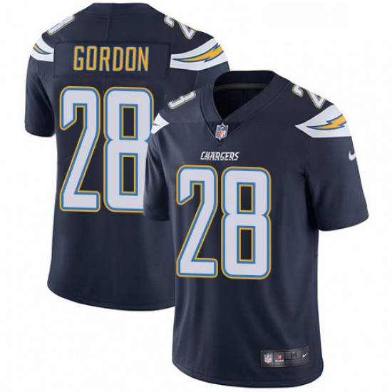 Youth Nike Los Angeles Chargers 28 Melvin Gordon Navy Blue Team Color Vapor Untouchable Limited Play