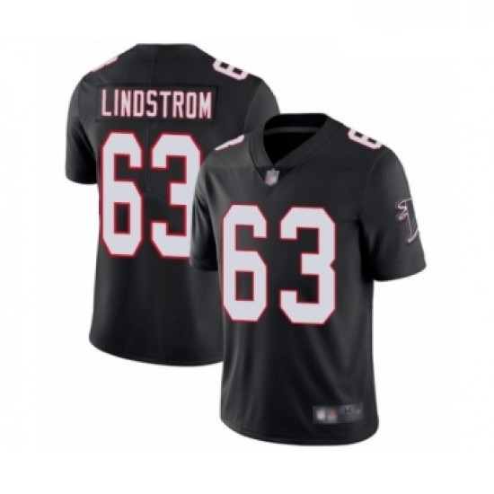 Youth Atlanta Falcons 63 Chris Lindstrom Black Alternate Vapor Untouchable Limited Player Football J