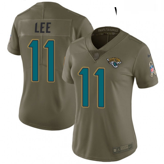 Womens Nike Jacksonville Jaguars 11 Marqise Lee Limited Olive 2017 Salute to Service NFL Jersey