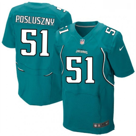 Men Nike Jacksonville Jaguars 51 Paul Posluszny Teal Green Team Color Vapor Untouchable Elite Player