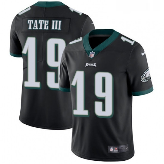 Youth Nike Philadelphia Eagles 19 Golden Tate III Black Alternate Vapor Untouchable Limited Player N