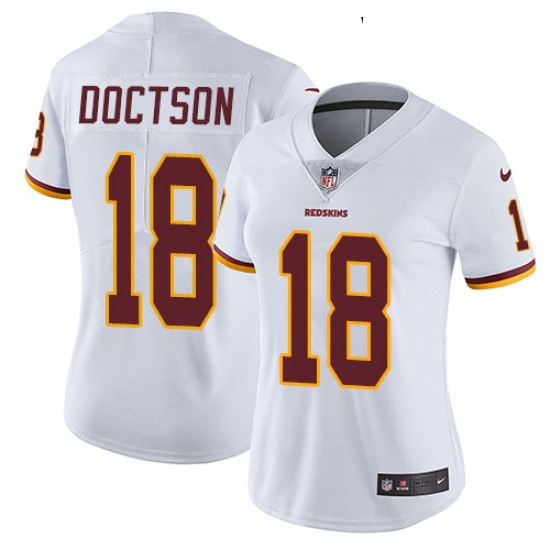 Womens Nike Washington Redskins 18 Josh Doctson Elite White NFL Jersey