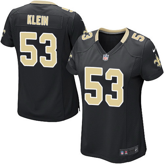 Womens Nike Steelers #53 A.J. Klein Black Elite Jersey