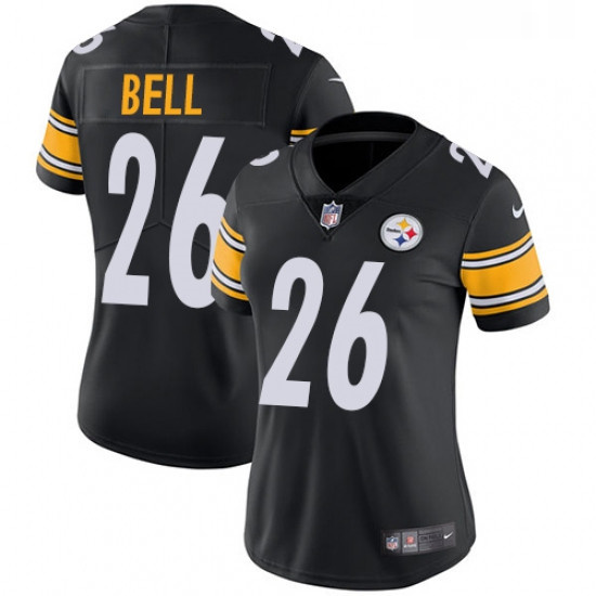 Womens Nike Pittsburgh Steelers 26 LeVeon Bell Black Team Color Vapor Untouchable Limited Player NFL