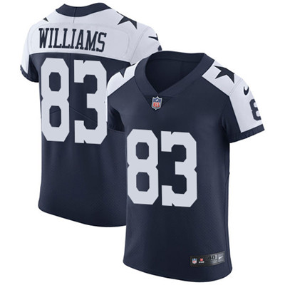 Nike Cowboys #83 Terrance Williams Navy Blue Thanksgiving Mens Stitched NFL Vapor Untouchable Throwb