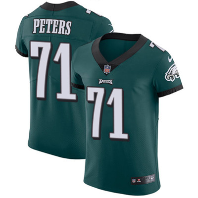 Nike Eagles #71 Jason Peters Midnight Green Team Color Mens Stitched NFL Vapor Untouchable Elite Jer