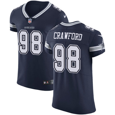 Nike Cowboys #98 Tyrone Crawford Navy Blue Team Color Mens Stitched NFL Vapor Untouchable Elite Jers