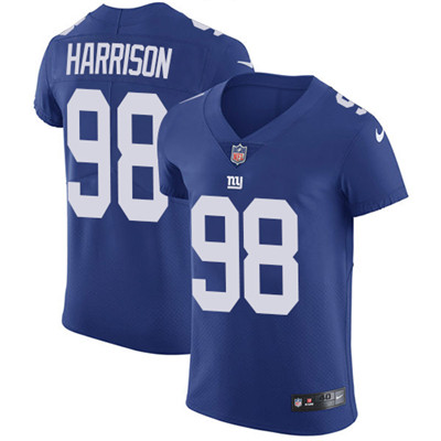 Nike Giants #98 Damon Harrison Royal Blue Team Color Mens Stitched NFL Vapor Untouchable Elite Jerse