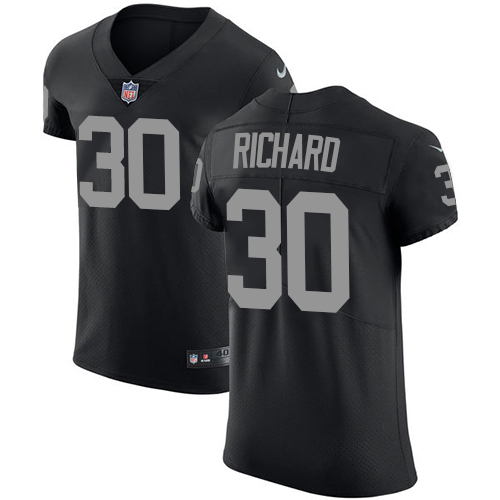 Nike Raiders #30 Jalen Richard Black Team Color Mens Stitched NF