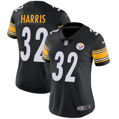 Nike Steelers #32 Franco Harris Black Team Color Womens Stitched NFL Vapor Untouchable Limited Jerse