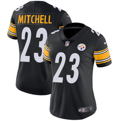 Nike Steelers #23 Mike Mitchell Black Team Color Womens Stitched NFL Vapor Untouchable Limited Jerse