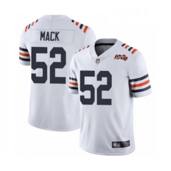 Youth Chicago Bears 52 Khalil Mack White 100th Season Limited Football Jersey