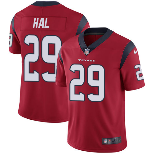 Men Nike Texans #29 Andre Hal Red Alternate Stitched NFL Vapor Untouchable Limited Jersey