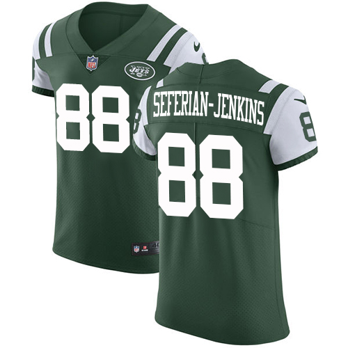 Men Nike Jets #88 Austin Seferian Jenkins Green Team Color Stitched NFL Vapor Untouchable Elite Jers