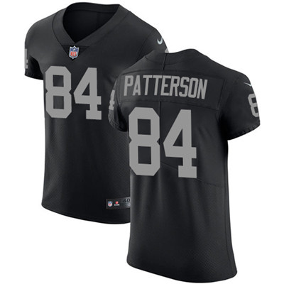 Men Nike Raiders #84 Cordarrelle Patterson Black Team Color Stitched NFL Vapor Untouchable Elite Jer