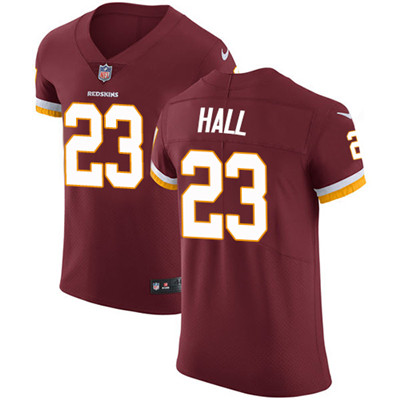 Men Nike Redskins #23 DeAngelo Hall Burgundy Red Team Color Stitched NFL Vapor Untouchable Elite Jer