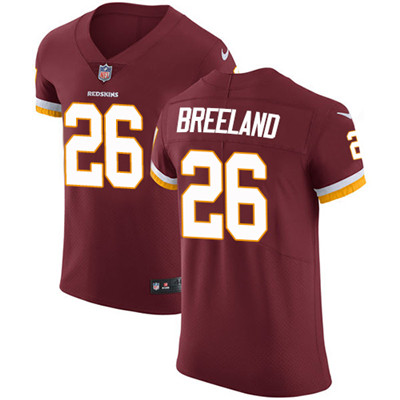 Men Nike Redskins #26 Bashaud Breeland Burgundy Red Team Color Stitched NFL Vapor Untouchable Elite 