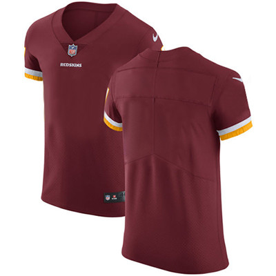 Men Nike Redskins Blank Burgundy Red Team Color Stitched NFL Vapor Untouchable Elite Jersey