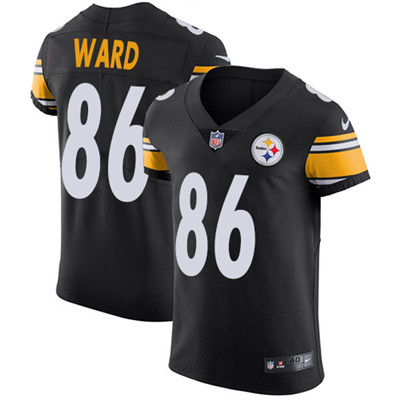 Men Nike Steelers #86 Hines Ward Black Team Color Stitched NFL Vapor Untouchable Elite Jersey