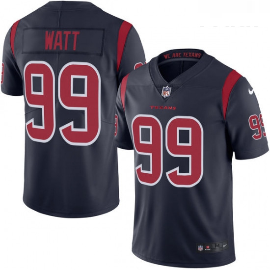 Youth Nike Houston Texans 99 JJ Watt Elite Navy Blue Rush Vapor Untouchable NFL Jersey