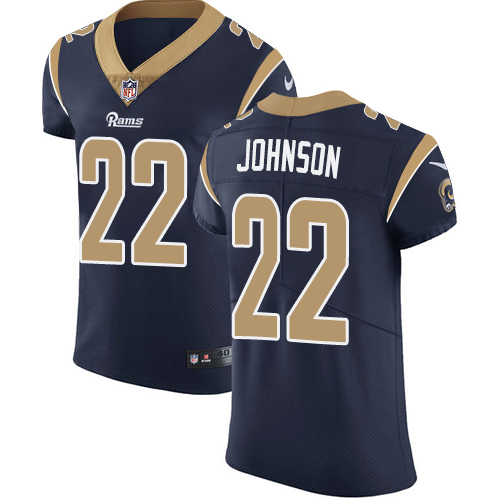 Nike Rams #22 Trumaine Johnson Navy Blue Team Color Mens Stitched NFL Vapor Untouchable Elite Jersey