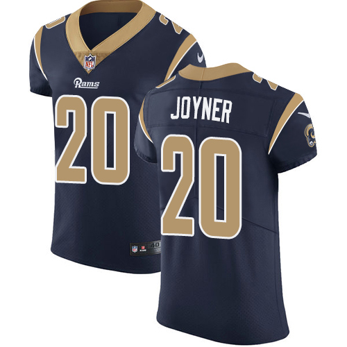 Nike Rams #20 Lamarcus Joyner Navy Blue Team Color Mens Stitched NFL Vapor Untouchable Elite Jersey