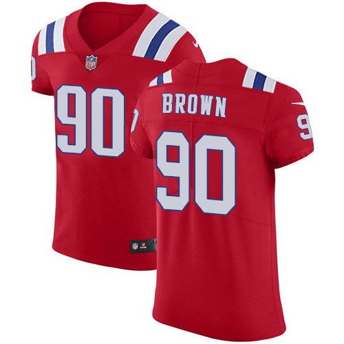 Nike Patriots #90 Malcom Brown Red Alternate Mens Stitched NFL Vapor Untouchable Elite Jersey