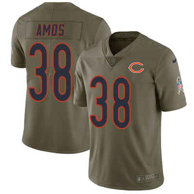 Nike Bears #38 Adrian Amos Olive Mens Stitched NFL Limited 2017 Salute To Service Jersey