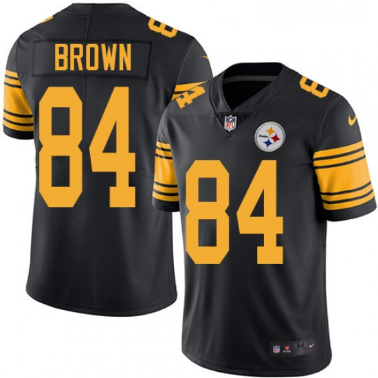 Youth Nike Pittsburgh Steelers 84 Antonio Brown Limited Black Rush Vapor Untouchable NFL Jersey