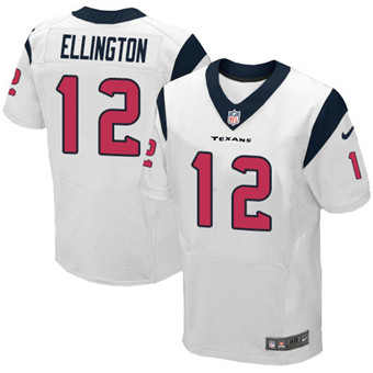 Nike Texans #12 Bruce Ellington White Mens Stitched NFL Elite Jersey