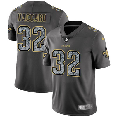 Nike Saints #32 Kenny Vaccaro Gray Static Mens NFL Vapor Untouchable Game Jersey